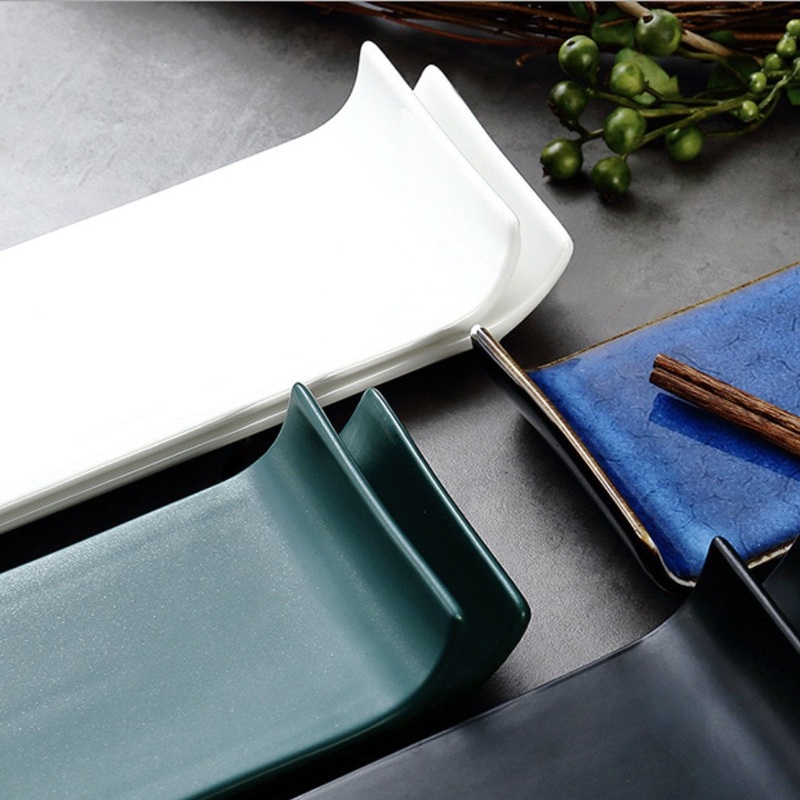 White Long Serving Plate