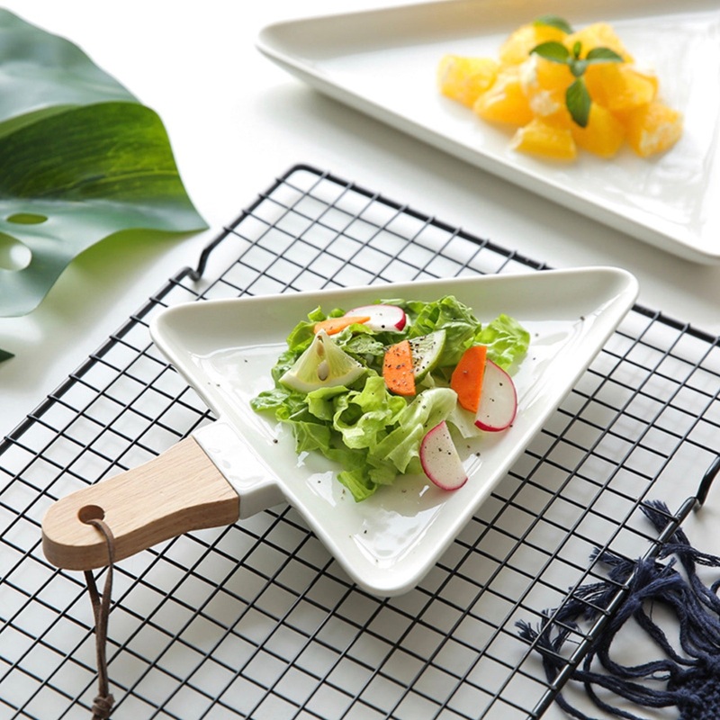 White Triangle Plate