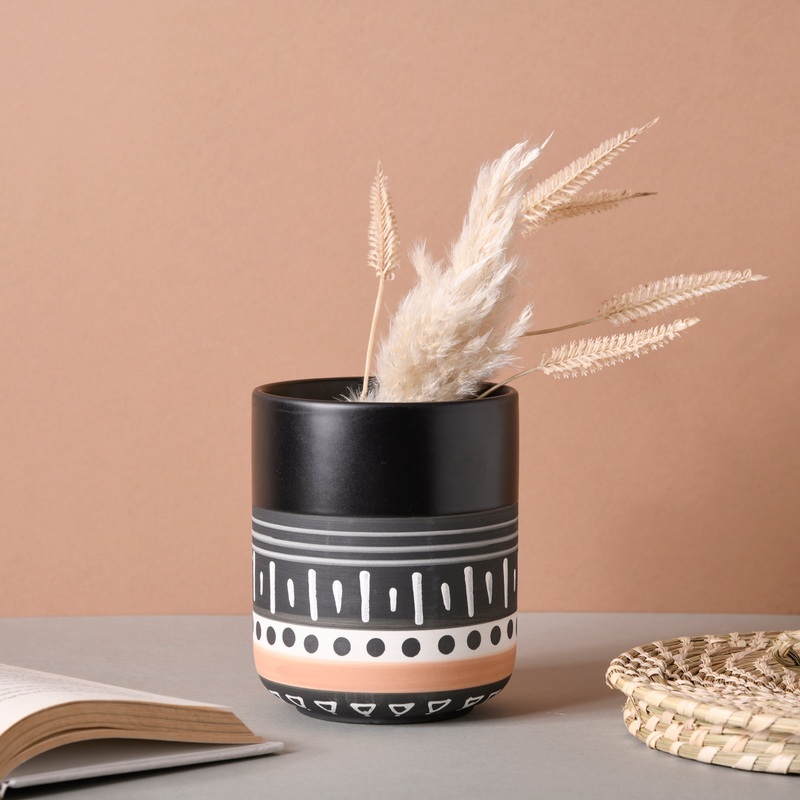 Black Ethnic Vase