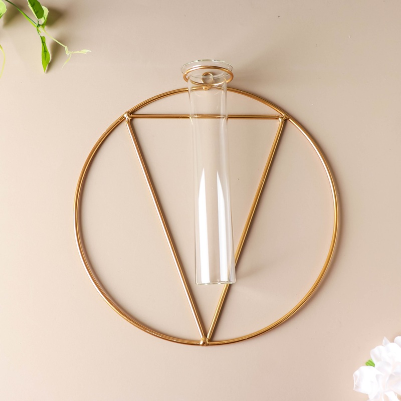 Circular Wall Tube Vase