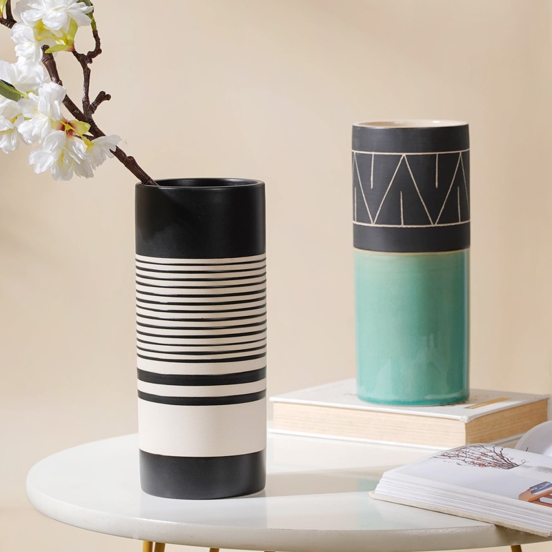 Dual Toned Taper Flower Vase
