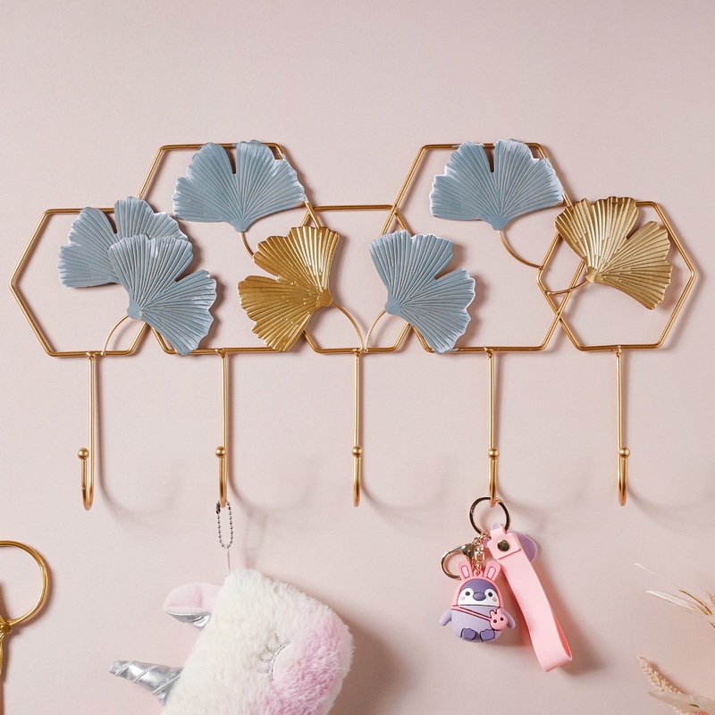 Gold and Blue Wall Mount Hanger