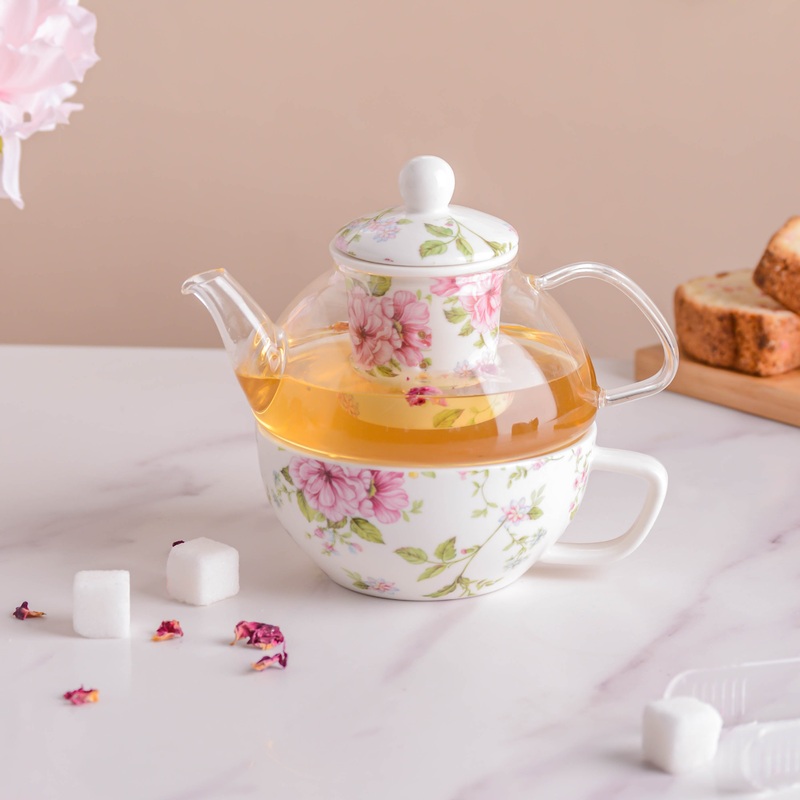 JARDIN White Teapot Set