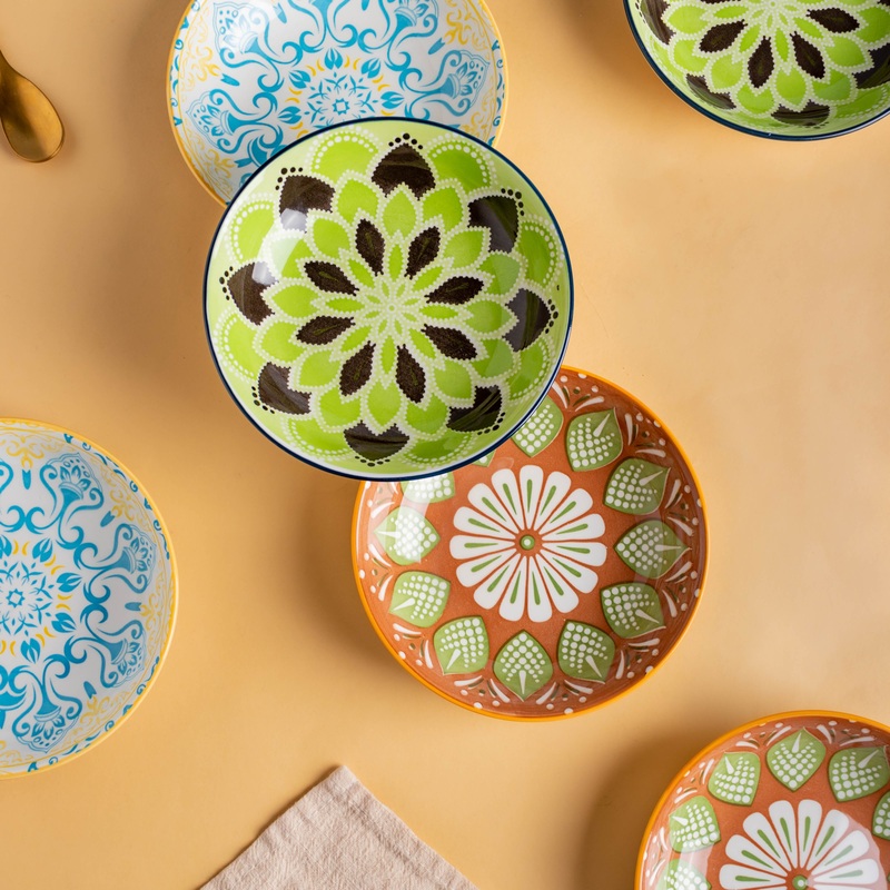 Mandala Dessert Plate Set of 2