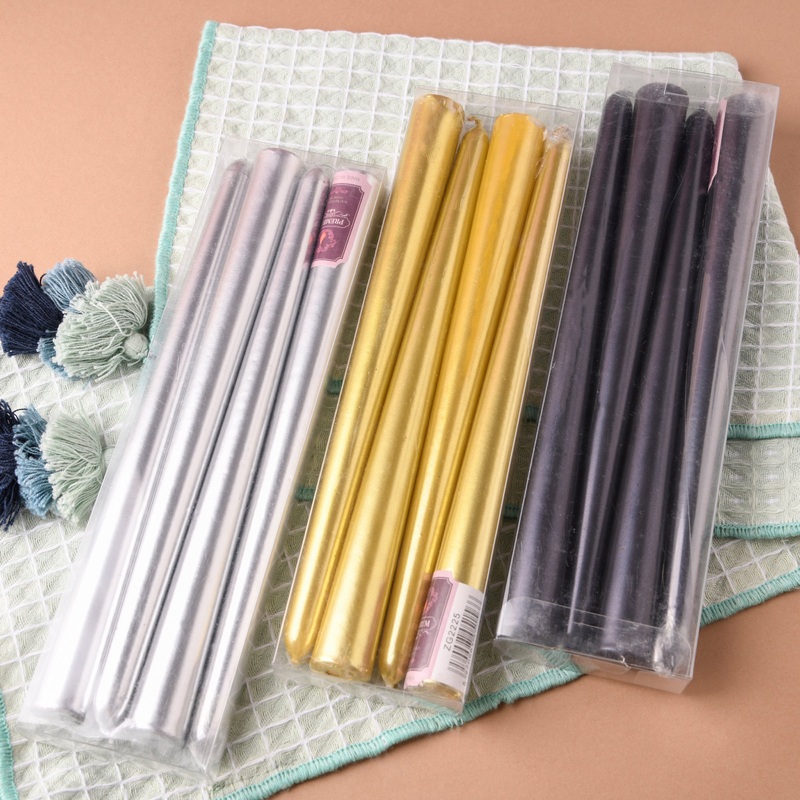 Metallic Candle Set of 4