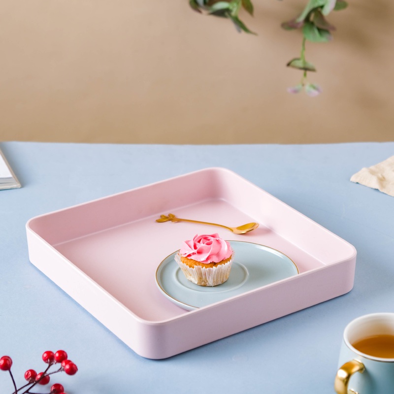 Pink Square Tray