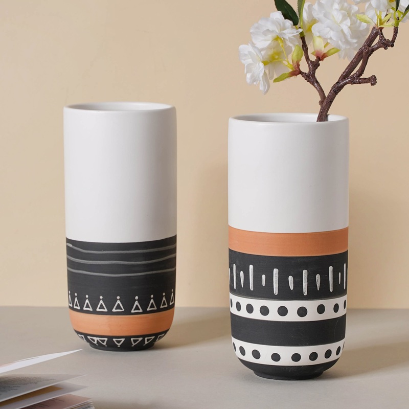 White Ethnic Vase