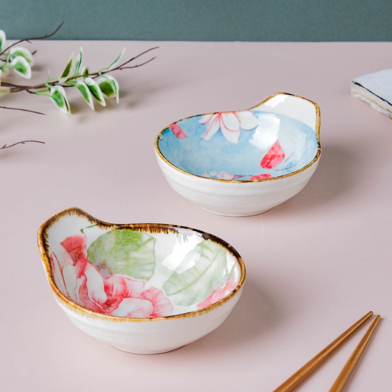 Pastel Flower Printed Bowl 100 ml