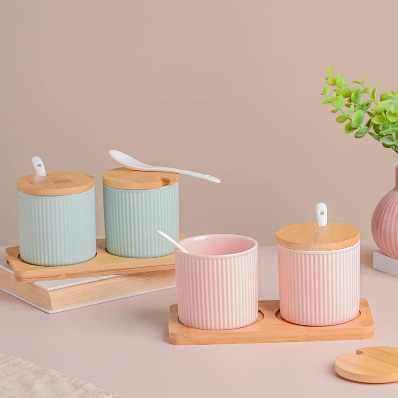 Pastel Spice Jar Set of 2