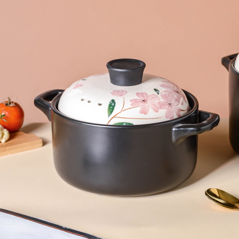 Sakura Black Stew Cooking Pot