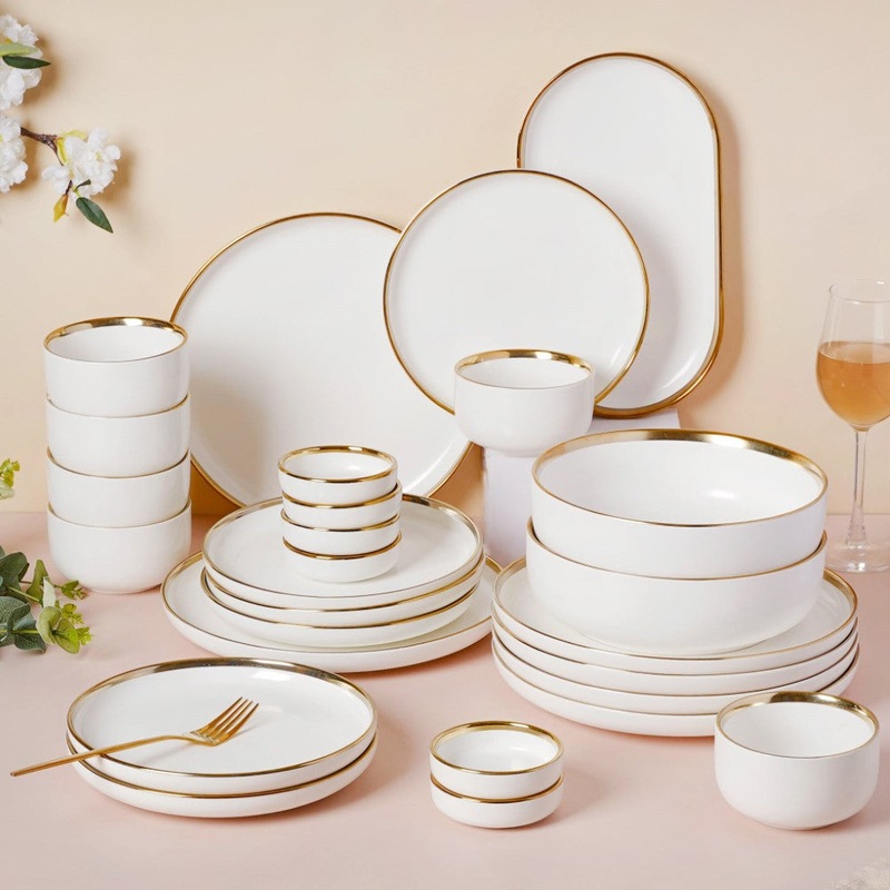 VERA White 27 Piece Dinnerware For 6