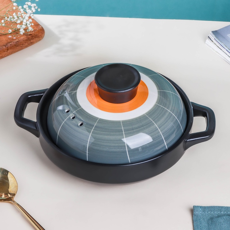 Willow Shallow Cooking Pot Grey