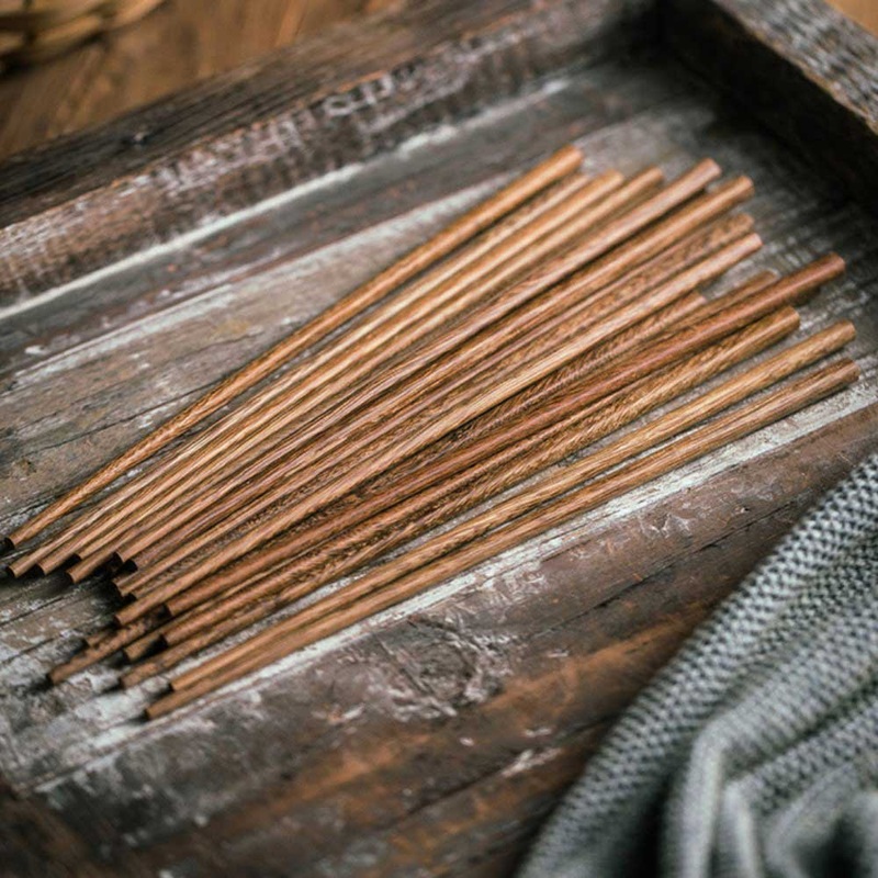 Wooden Chopsticks Set of 4