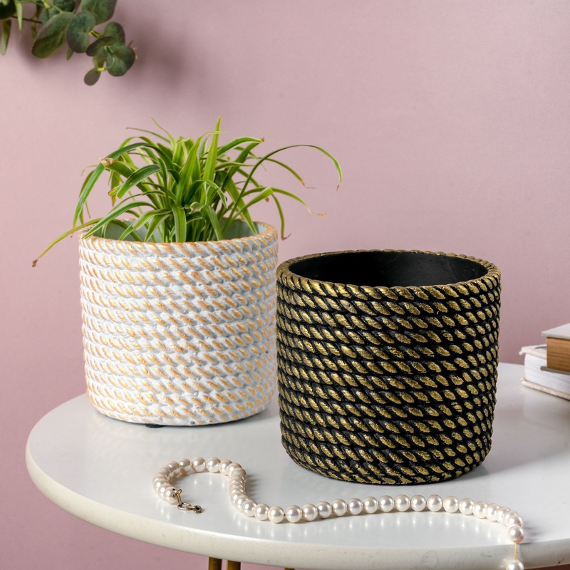 Ceramic Rope Planter Pot