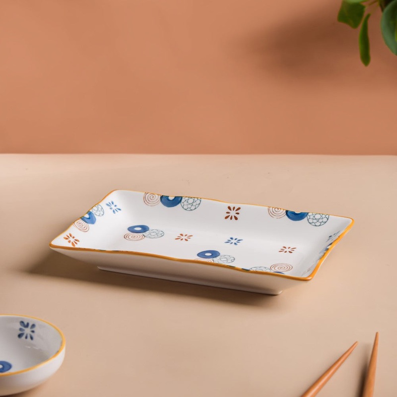Feliz Rectangle Snack Plate