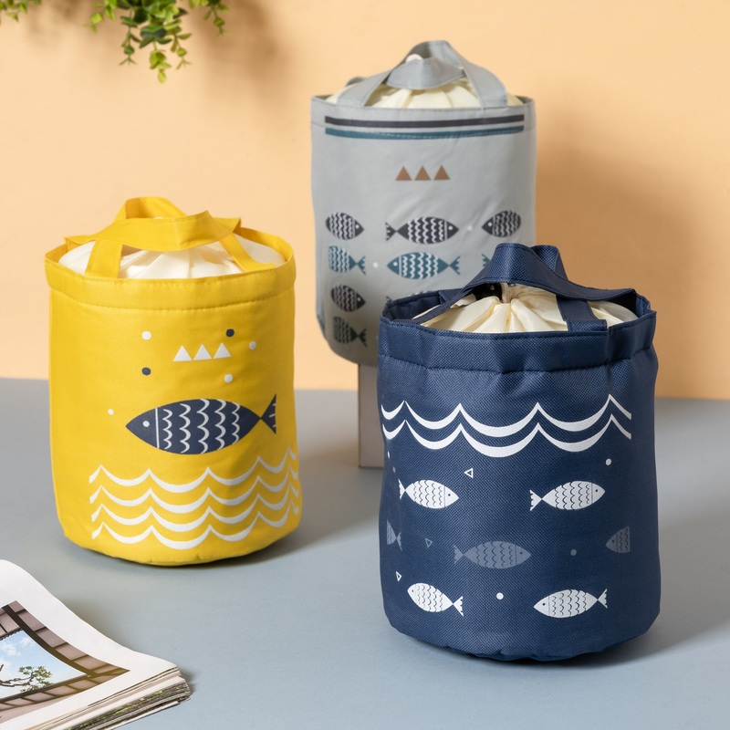 Fish Print Lunch Bag