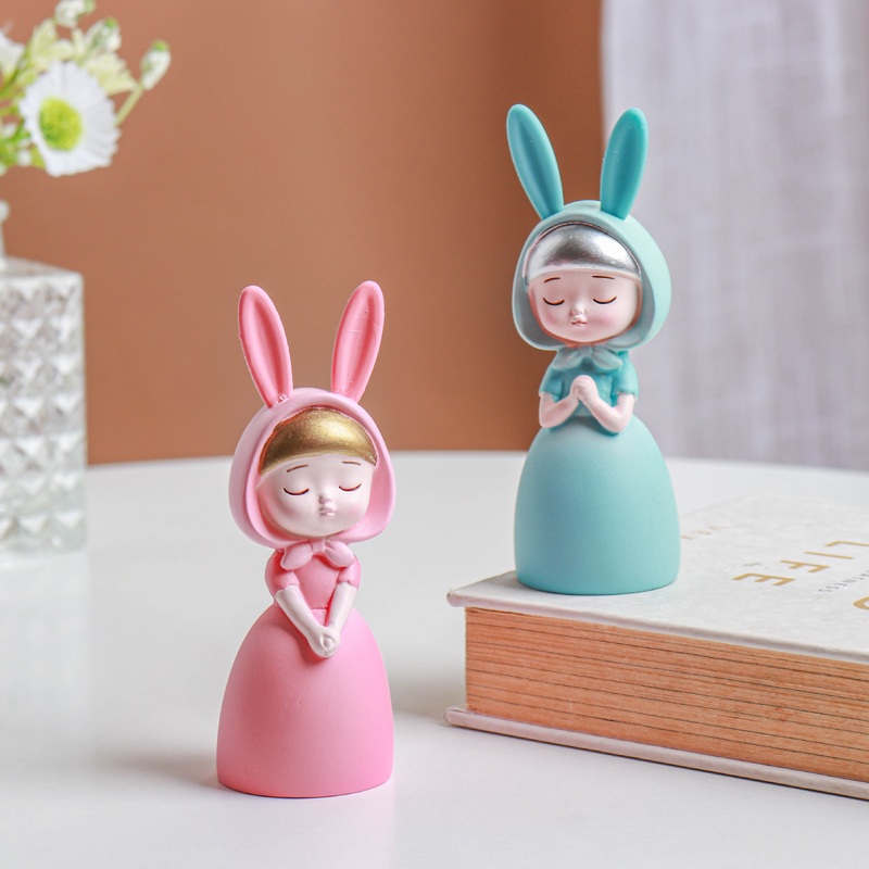 Mini Bunny Doll Showpiece