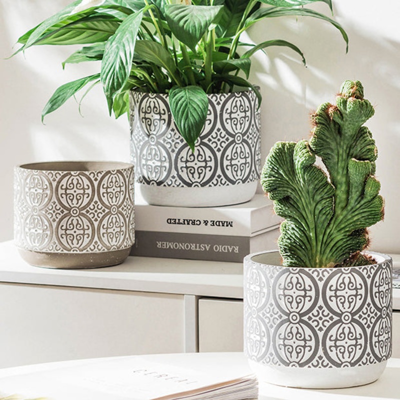 Round Pattern Pot Small