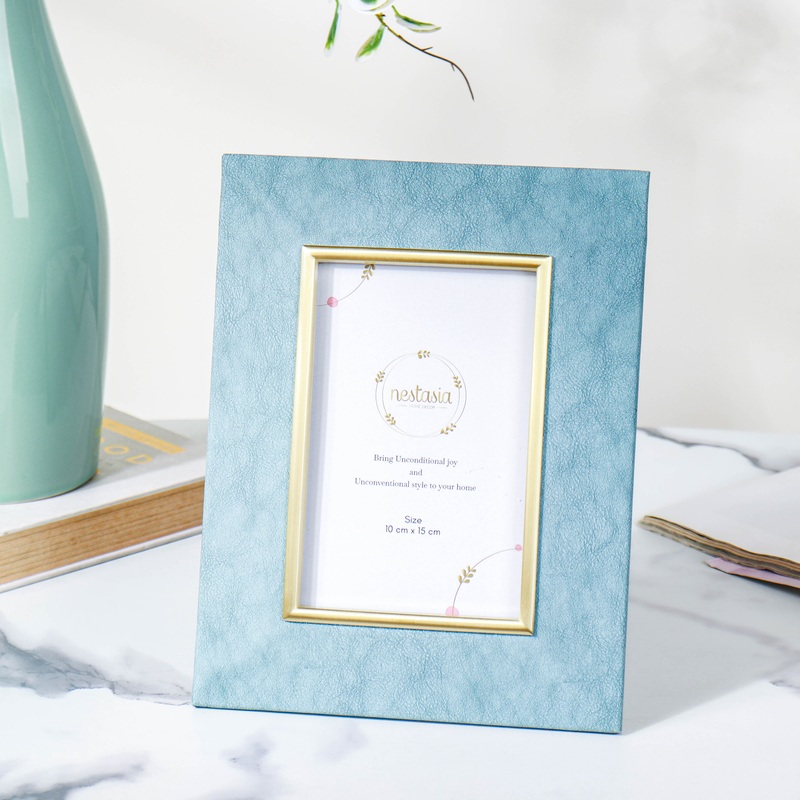 Teal Abstract Photo Frame