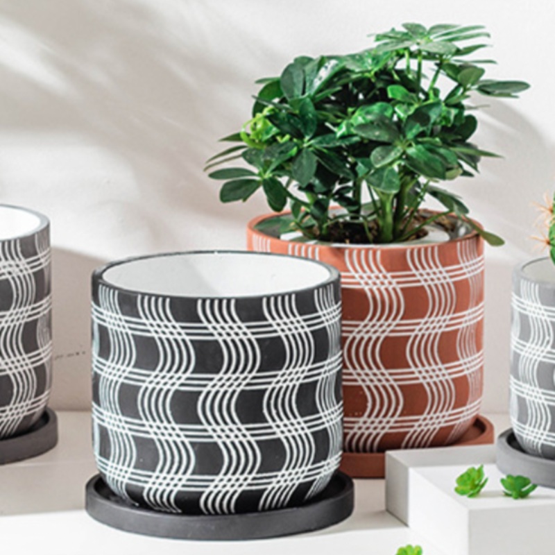 Textured Plant Pot Small