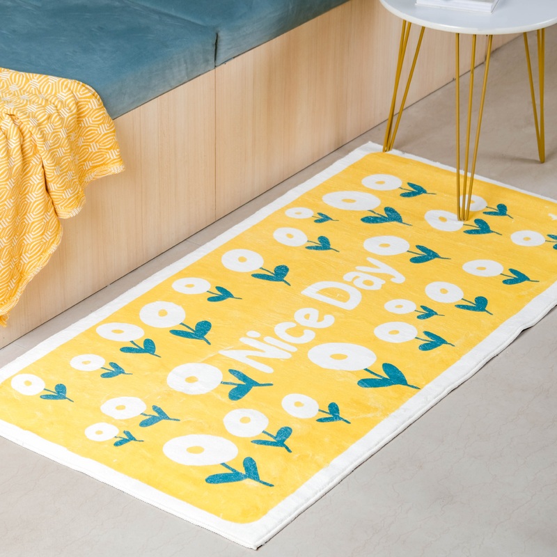 Yellow Floor Runner Rug Large
