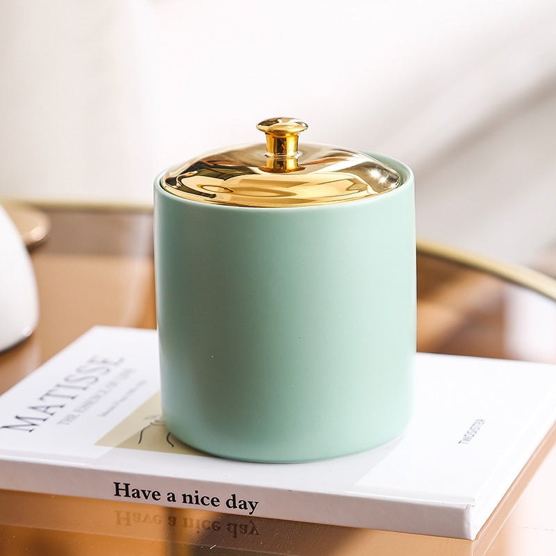 Mint Ceramic Container