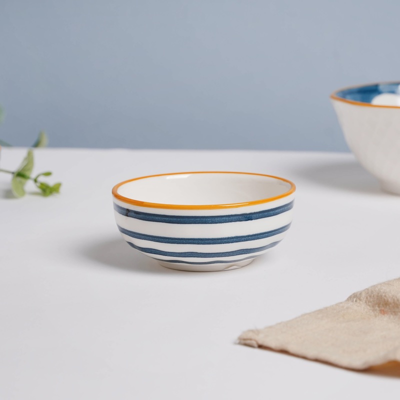 Nitori Spiral Ceramic Dip Bowl