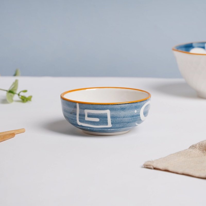 Nitori Swirl Ceramic Dip Bowl