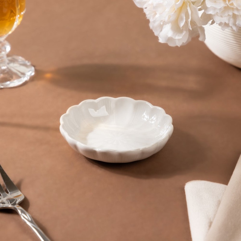 Ocean White Dessert Plate