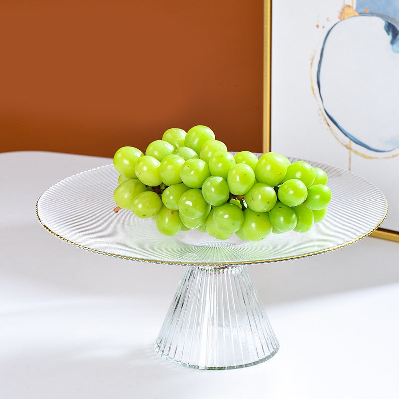 Sleek Glass Cake Stand 13 inch