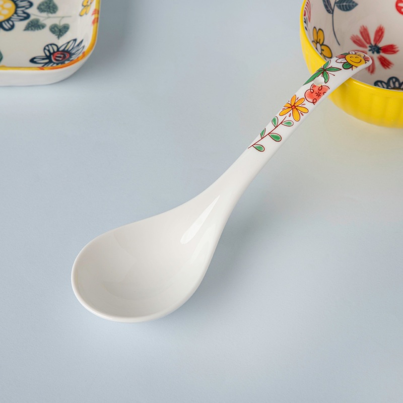 Spring Floral Ceramic Serving Spoon