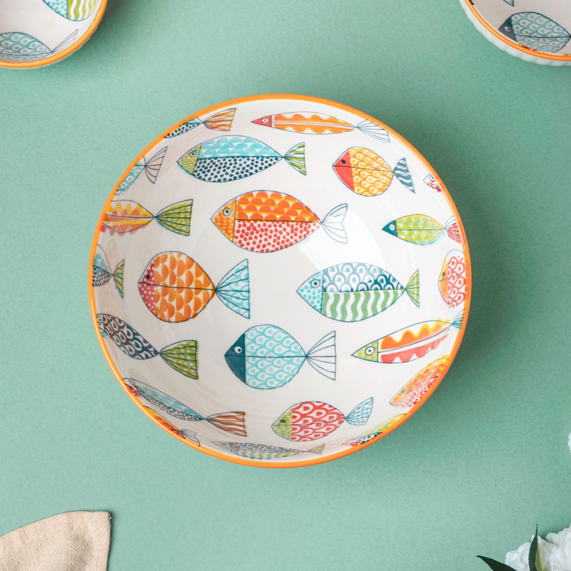 Ukiyo Ceramic Serving Bowl 8 inch