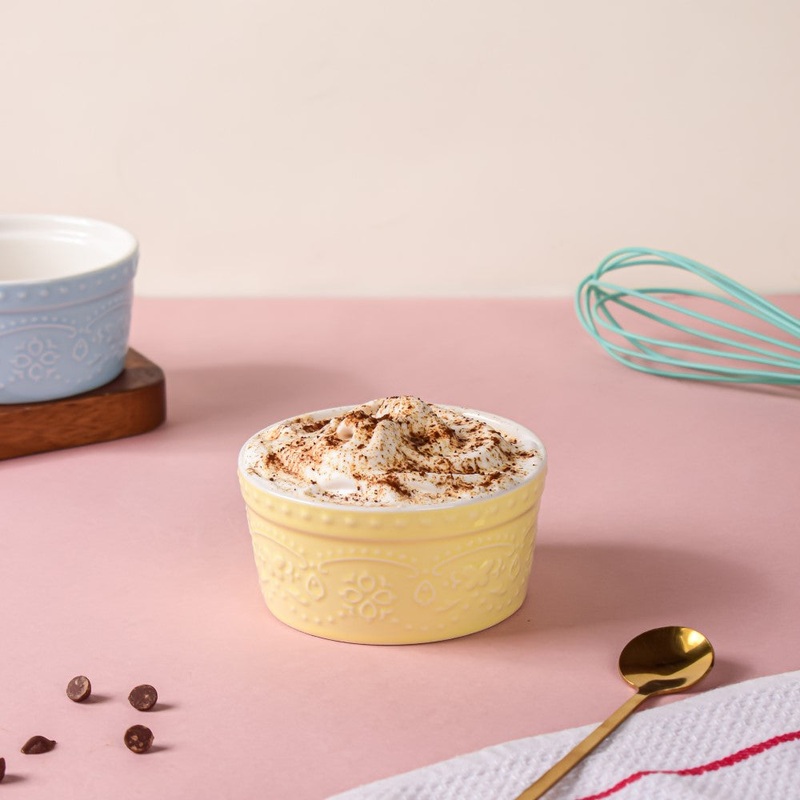 Pastel Yellow Sonder Textured Pudding Bowl