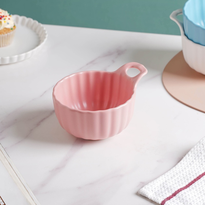 Pink Sherbet Scallop Bowl 250 ml