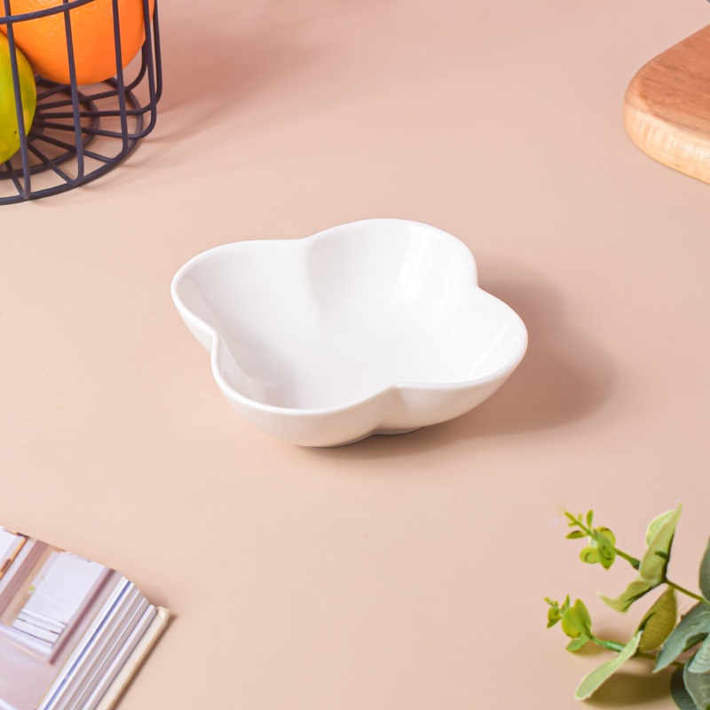Riona Bloom Ceramic Bowl White 200 ml