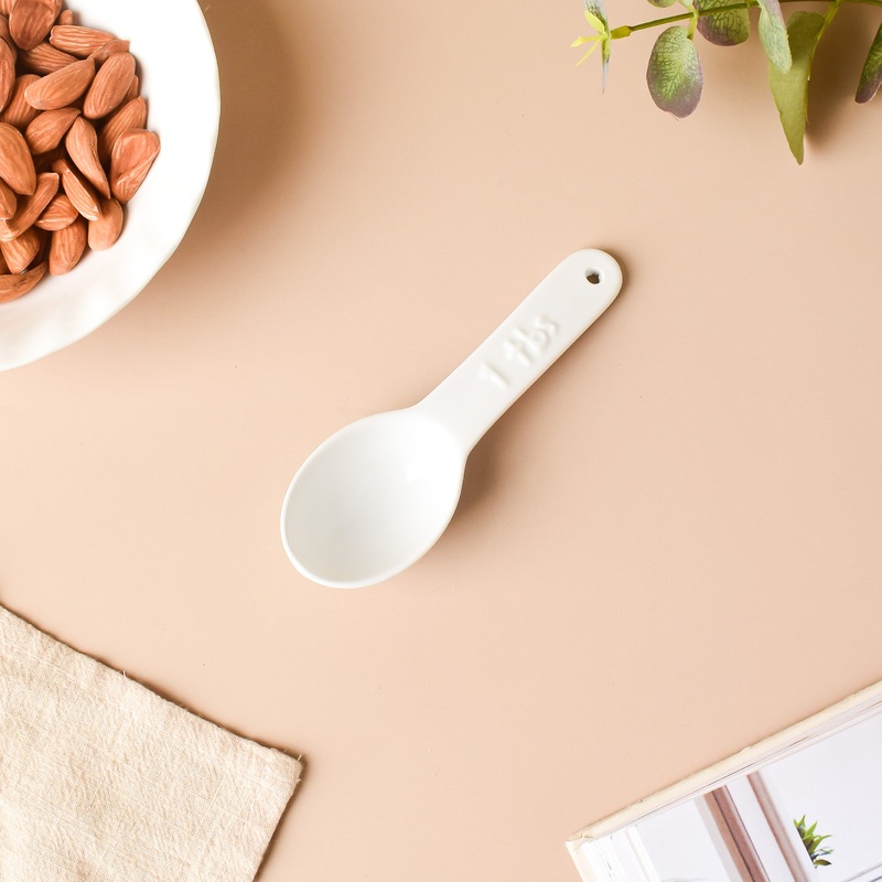 Riona Ceramic Teaspoon White