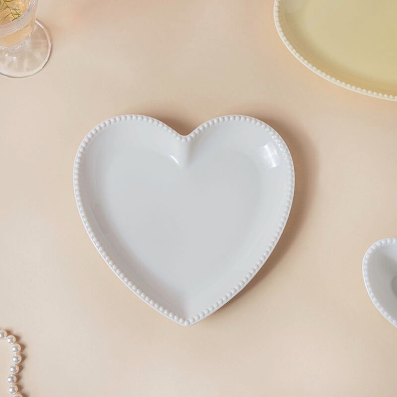 Snow White Heart Snack Plate