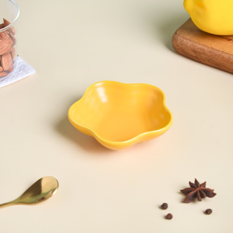 Sunny Side Up Floral Dip Bowl