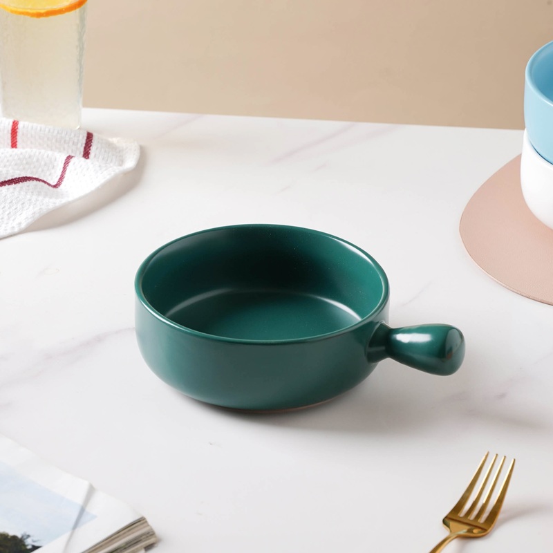 Teal Tantrum Bowl With Handle