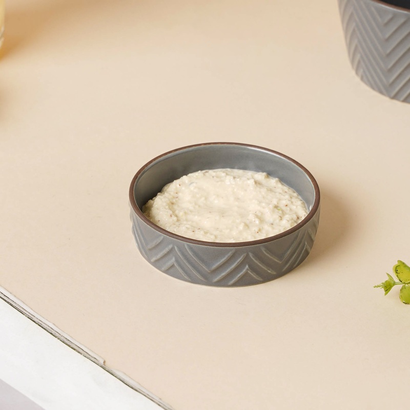 Asphalt Grey Dip Bowl