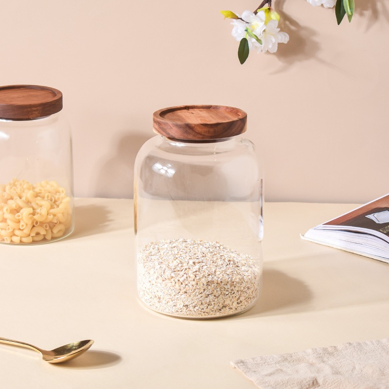 Clear Glass Jar With Lid Large
