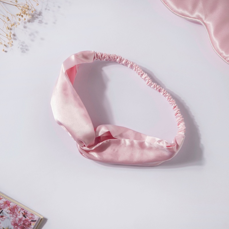 Cotton Candy Pink Satin Hair Band