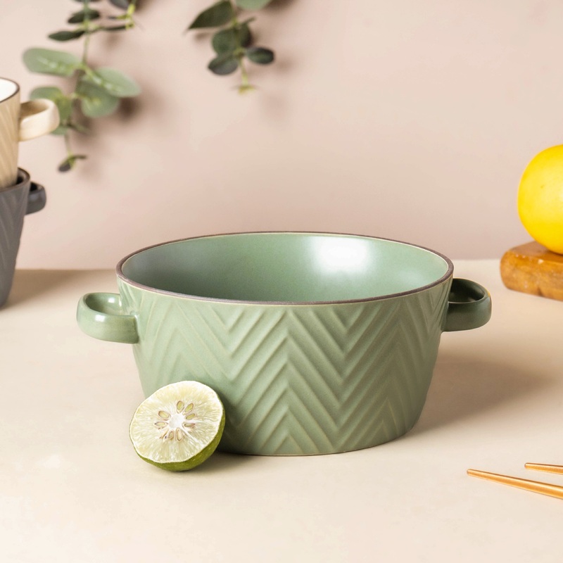 Fern Green Textured Noodle Bowl