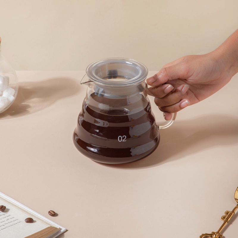 Glass Coffee Server With Lid Medium