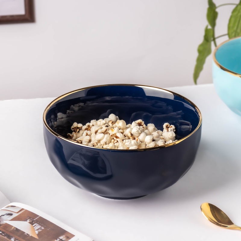 Midnight Blue Serving Bowl 8 Inch