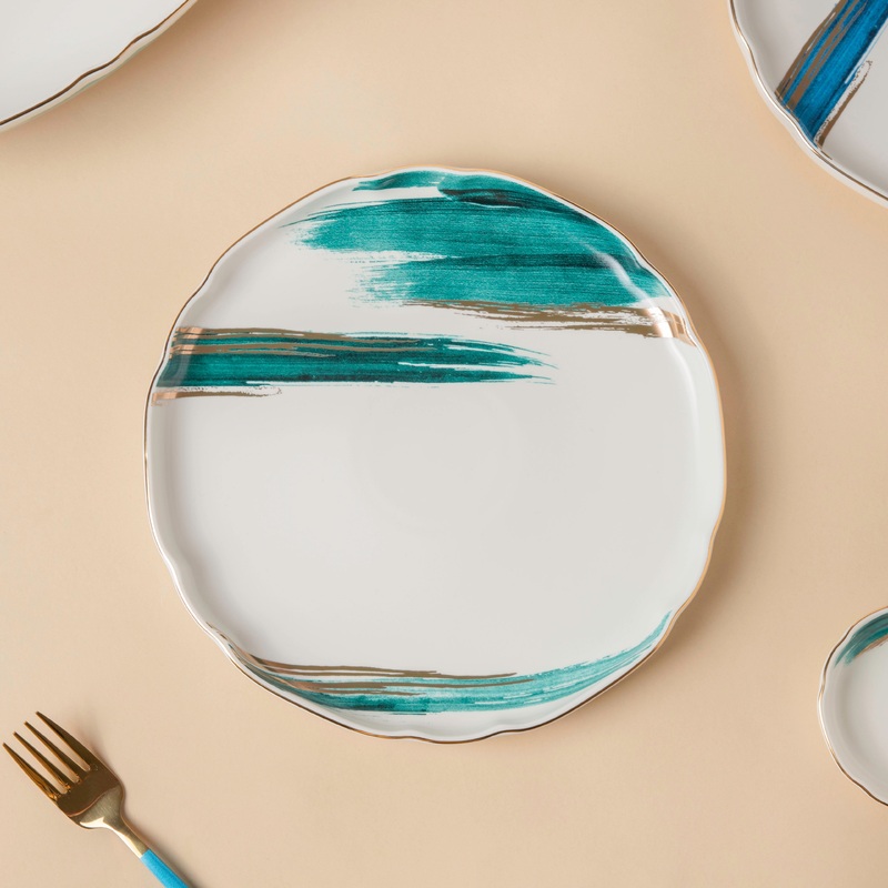 Oceanic Coastal Green Dinner Plate 10 Inch