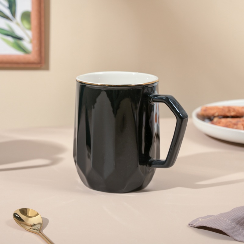 Onyx Black Ceramic Mug 350 ml