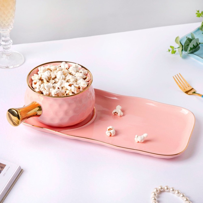 Think Pink Pot And Plate Set