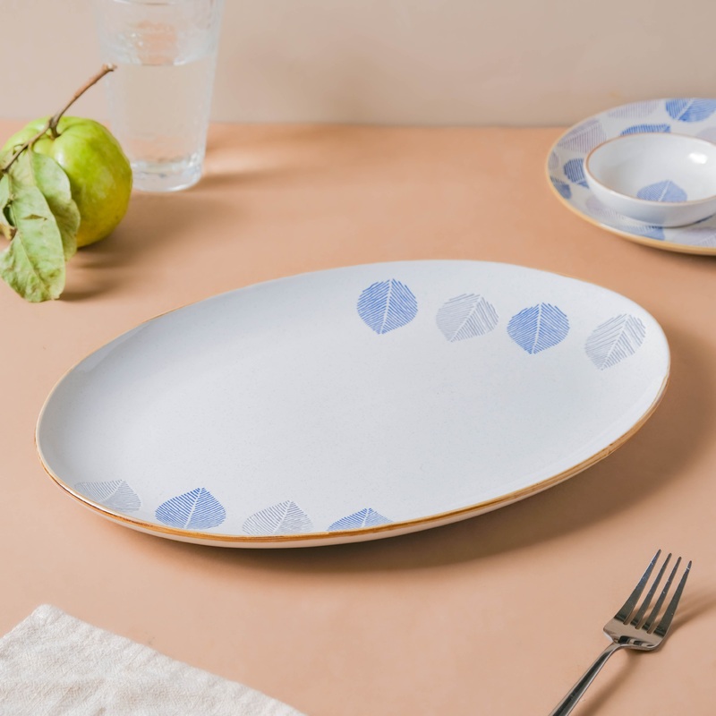 House of Eden Four Leaf Long Plate 14 Inch