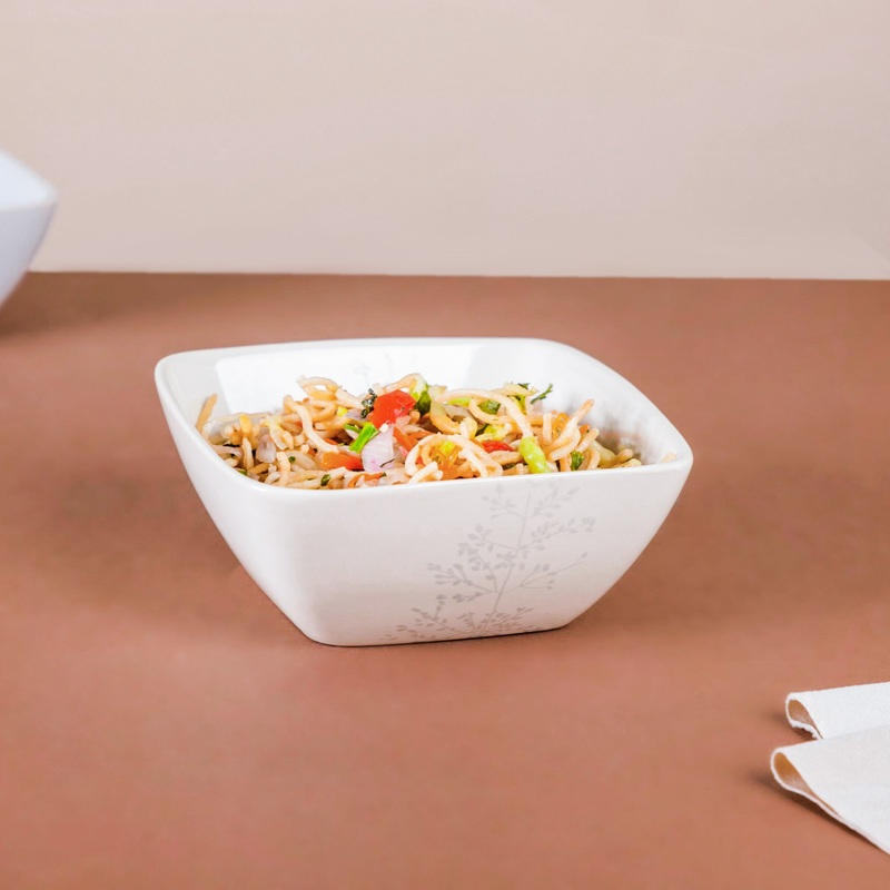 Pandora Sprig Bowl White 6 Inch 600ml